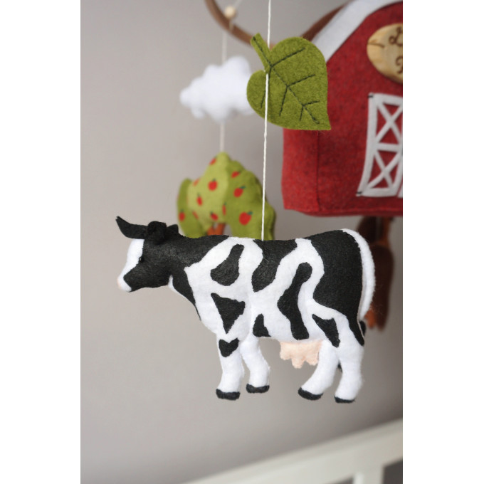 Farm animals mobile, Farmhouse nursery mobile