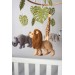 Safari crib mobile, Safari nursery mobile