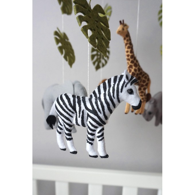 Safari crib mobile, Safari nursery mobile