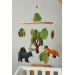 Woodland animals baby mobile