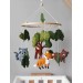 Woodland crib mobile, Woodland nursery decor