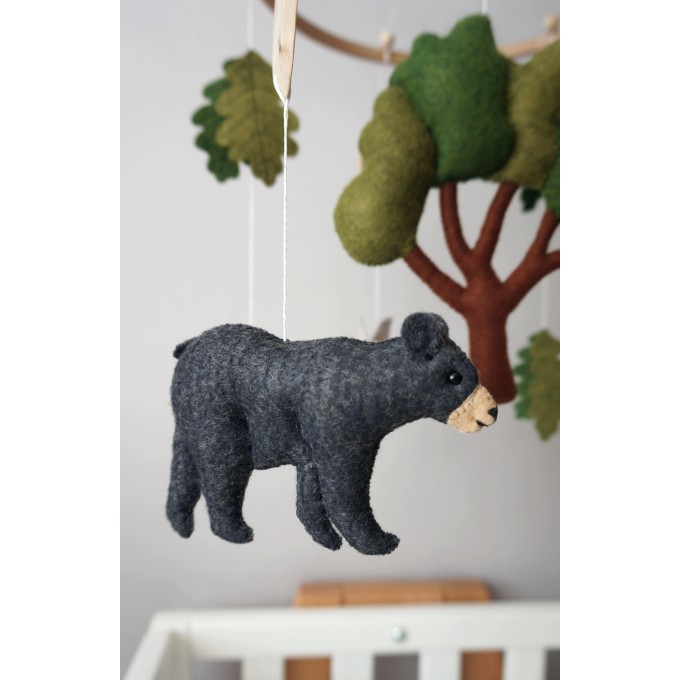 Woodland animals baby mobile