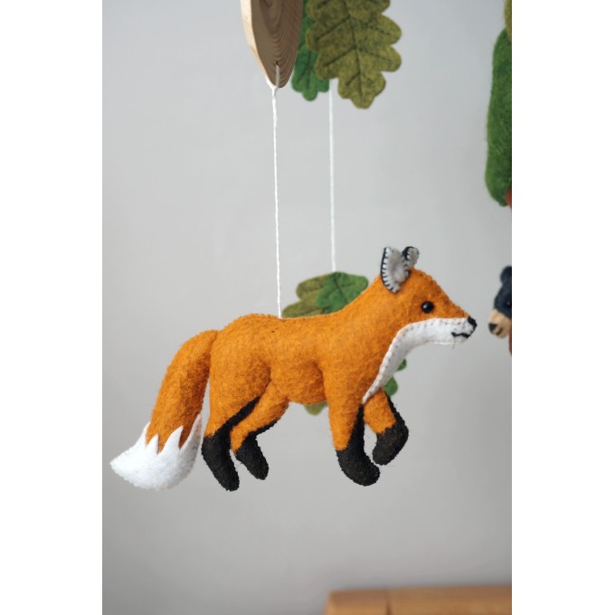 Woodland animals baby mobile