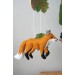 Woodland animals baby mobile