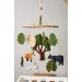 Woodland animals baby mobile