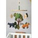 Woodland animals baby mobile