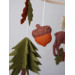 Woodland nursery mobile with moose, Crib mobile