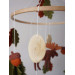 Woodland nursery mobile with moose, Crib mobile