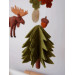 Woodland nursery mobile with moose, Crib mobile