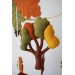 Autumn woodland nursery mobile, Baby crib mobile 