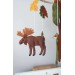 Autumn woodland nursery mobile, Baby crib mobile 