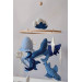 Sea animals crib mobile, Blue ocean nursery mobile