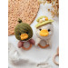 Duck rattle toy, mallard duck rattle, baby rattle